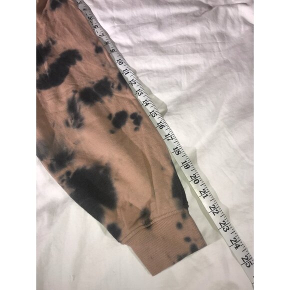 NASA Men's  Unisex Tan & Black Tie-Dyed Cotton Exploration NASA Logo Hoodie - Picture 7 of 8